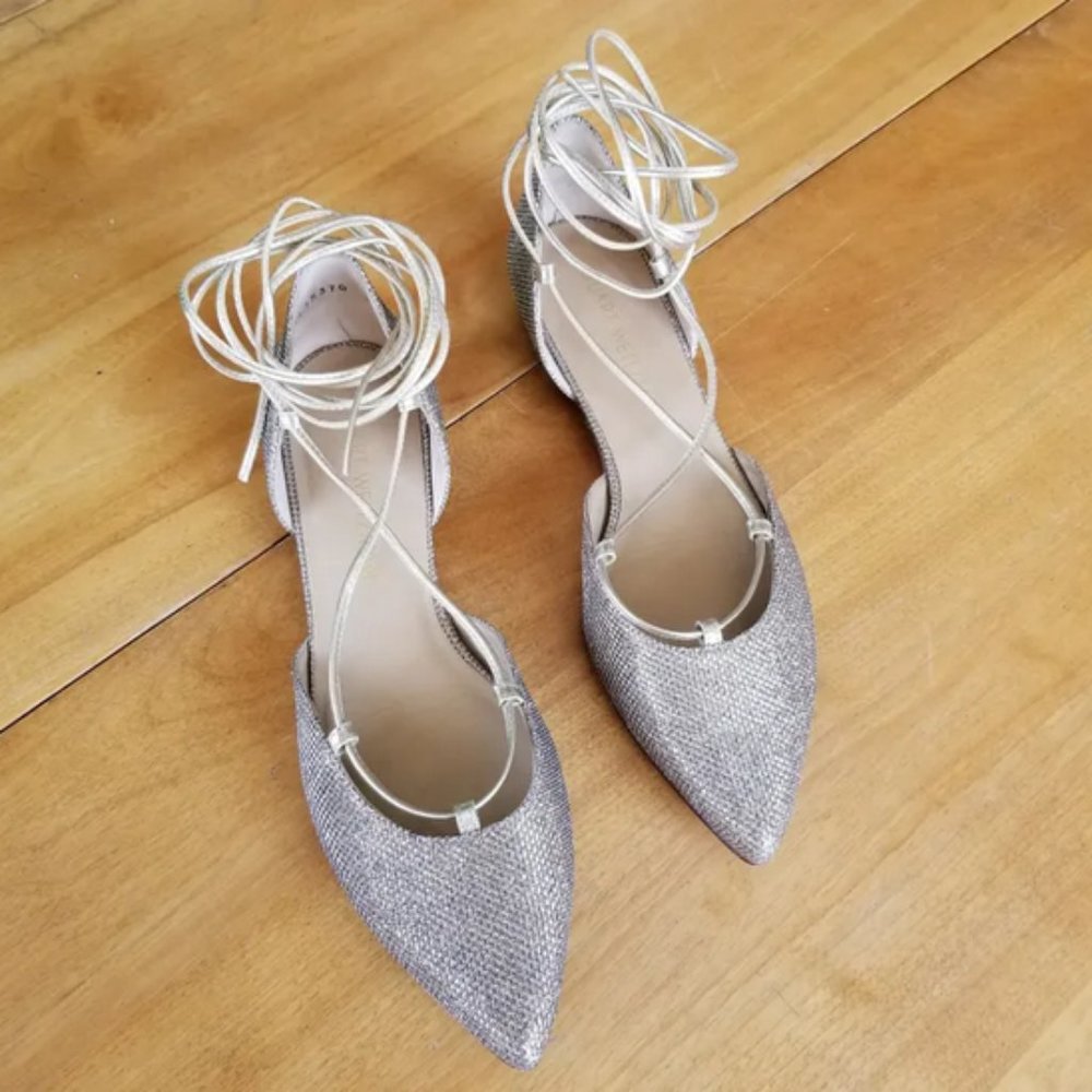 Stuart Weitzman 'Gilligan' Glitter Flats